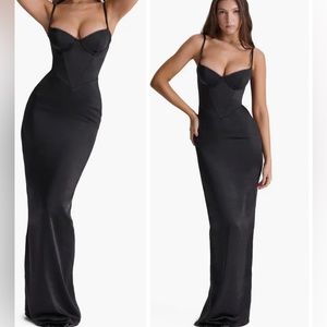 House of CB Stefania Underwire Corset Bodice Satin Gown